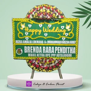 Bunga Papan Pernikahan - Karangan Bunga Papan Bogor